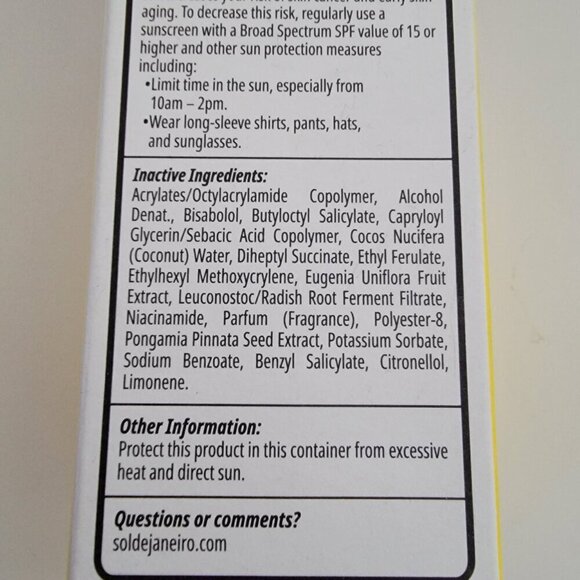 Sol de Janeiro Rio Radiance Body Spray Cheirosa 87 UVA/UVB  SPF 50 Spray NIB - Picture 11 of 15